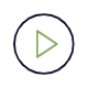 Animated graphic of the video icon, a triangle pointing to the right centered in a circle