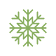 Animated image of a twirling snowflake